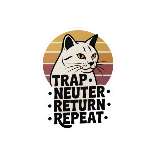 TRAP • NEUTER • RETURN • REPEAT Vinyl Decal Sticker