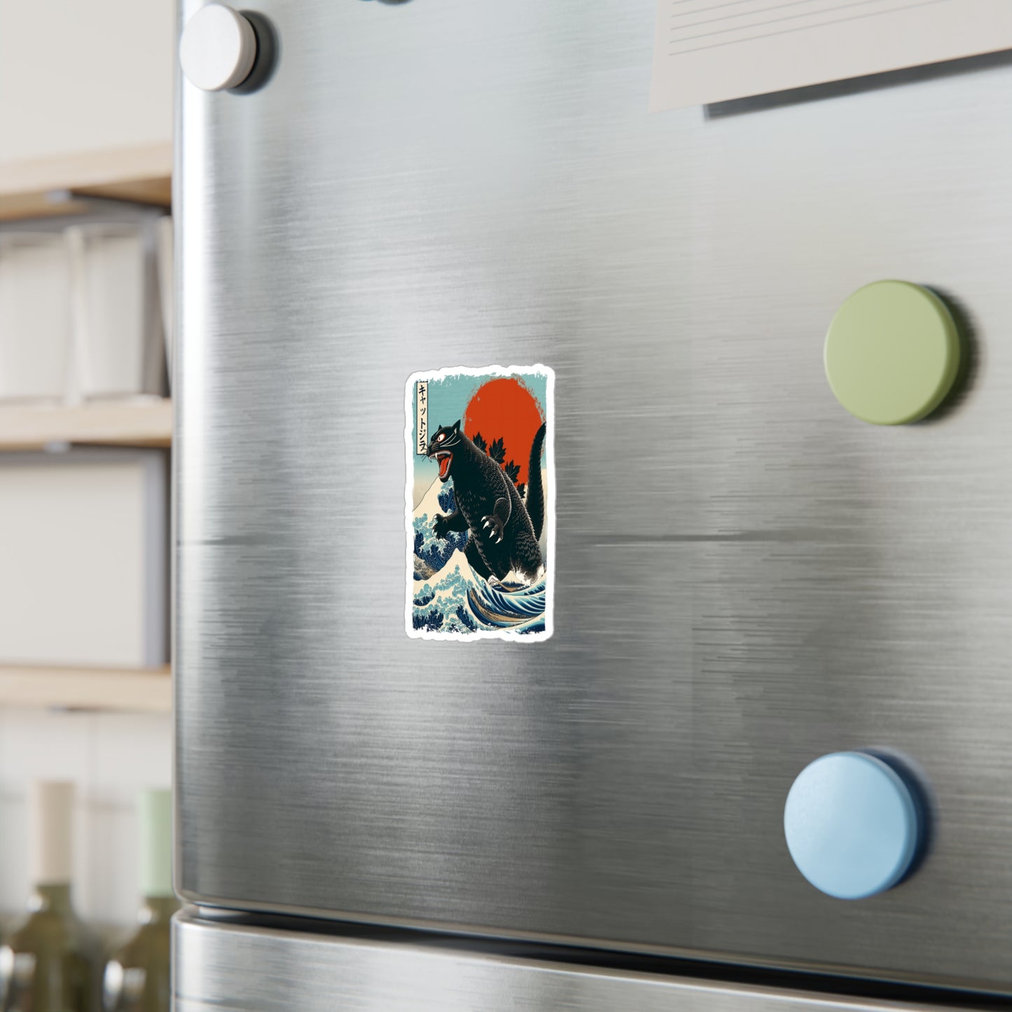 Catzilla Japanese Art Vinyl Decal