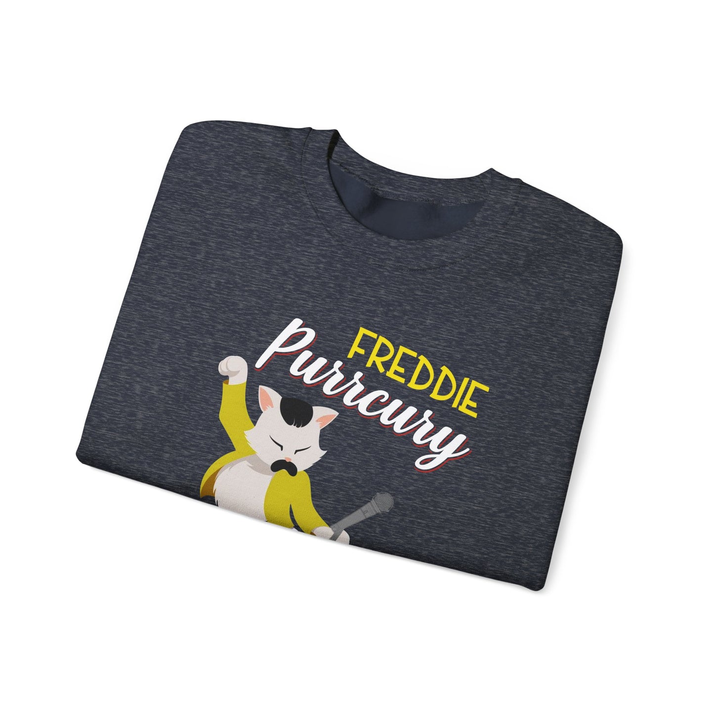 Freddie Purrcury Don’t Stop Meow Crewneck Sweatshirt