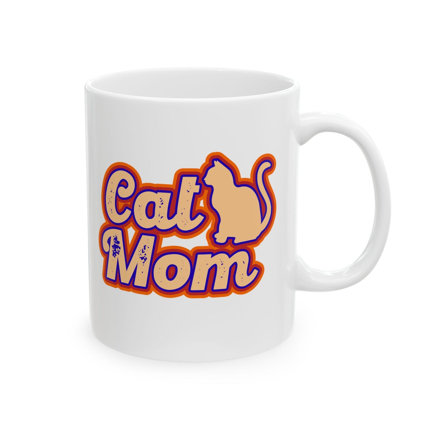 Vintage Cat Mom Coffee Mug