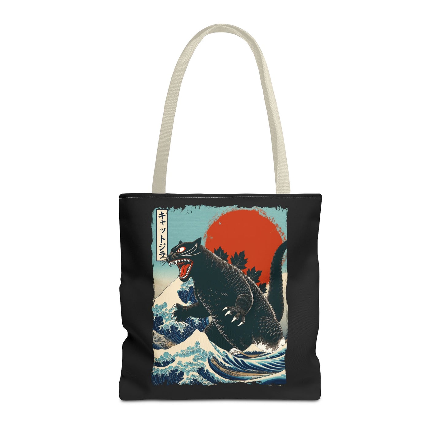 Catzilla Japanese Art Tote Bag