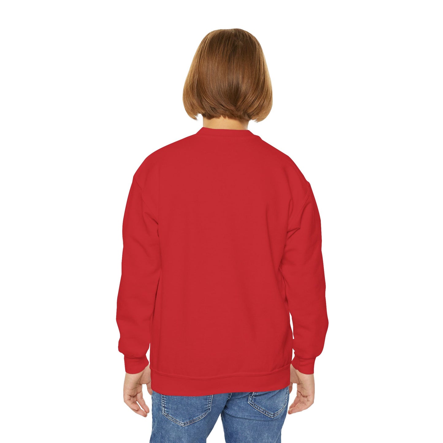 Cat Tail Love Retro Heart Youth Crewneck Sweatshirt