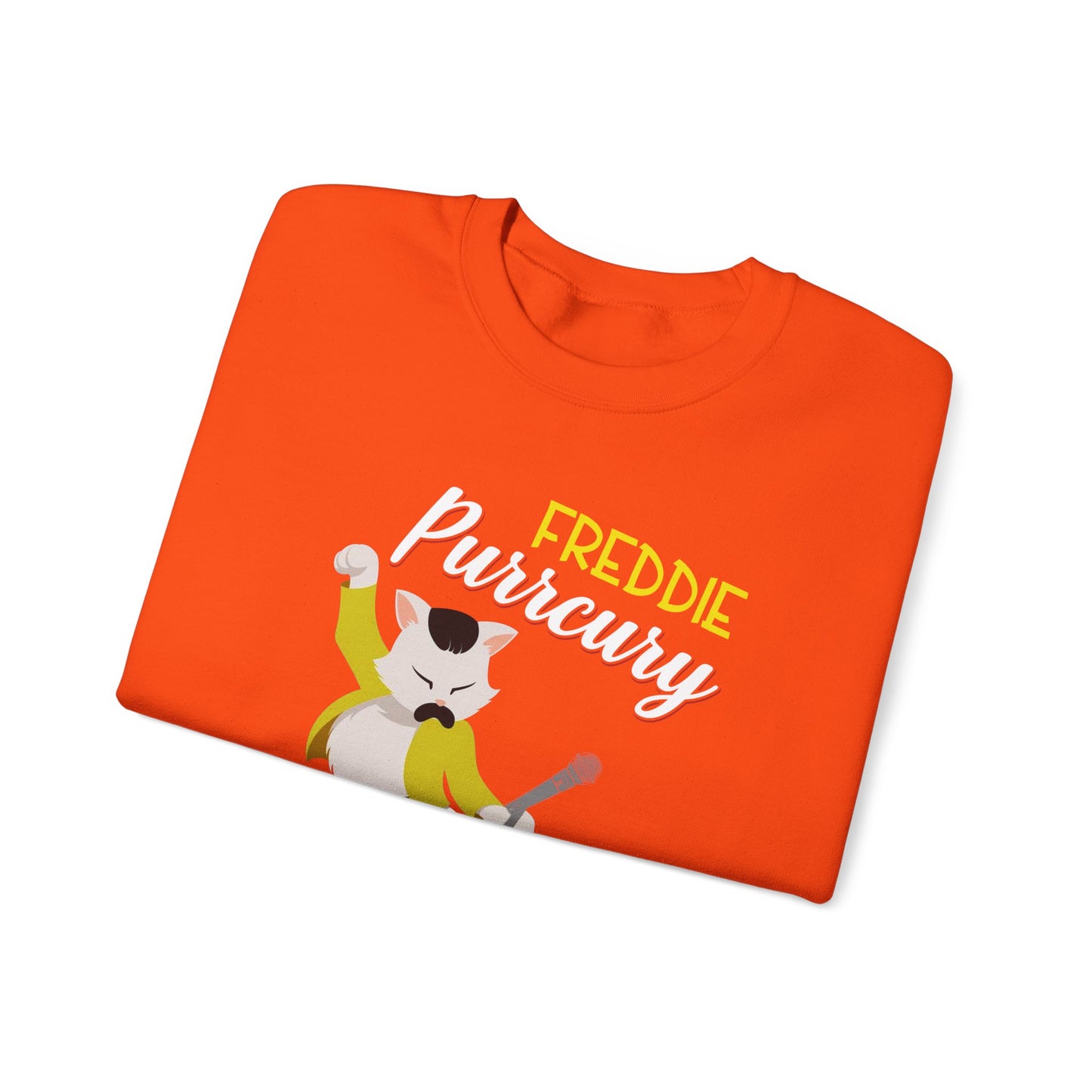 Freddie Purrcury Don’t Stop Meow Crewneck Sweatshirt