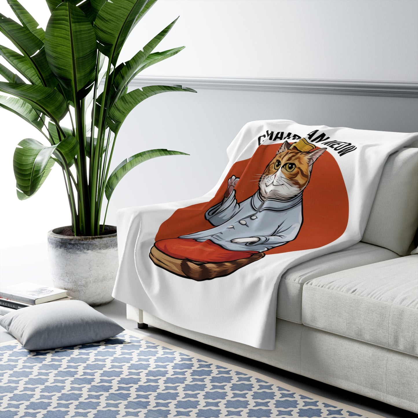 Chairman Meow Sherpa Fleece Blanket