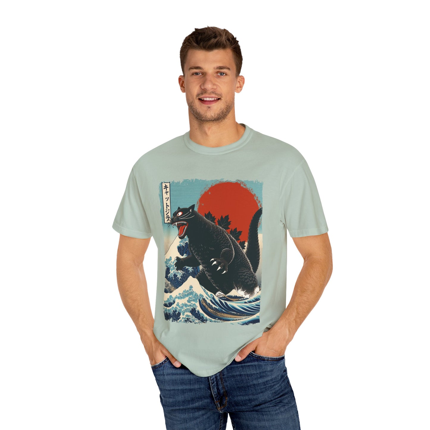 Catzilla Japanese Art T-Shirt