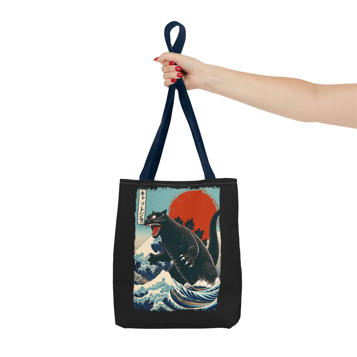 Catzilla Japanese Art Tote Bag