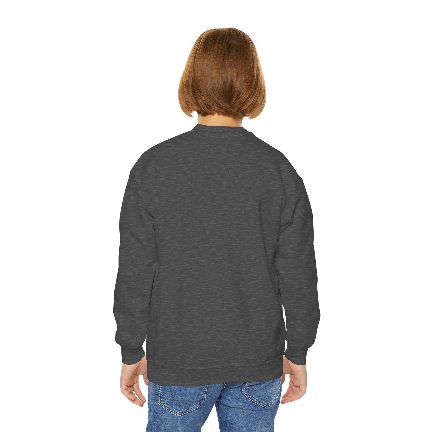 Cat Tail Love Retro Heart Youth Crewneck Sweatshirt