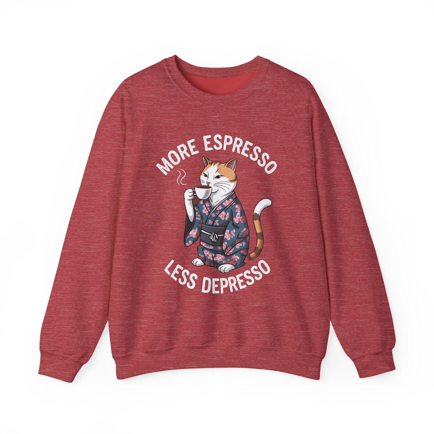 More Espresso Less Depresso Crewneck Sweatshirt
