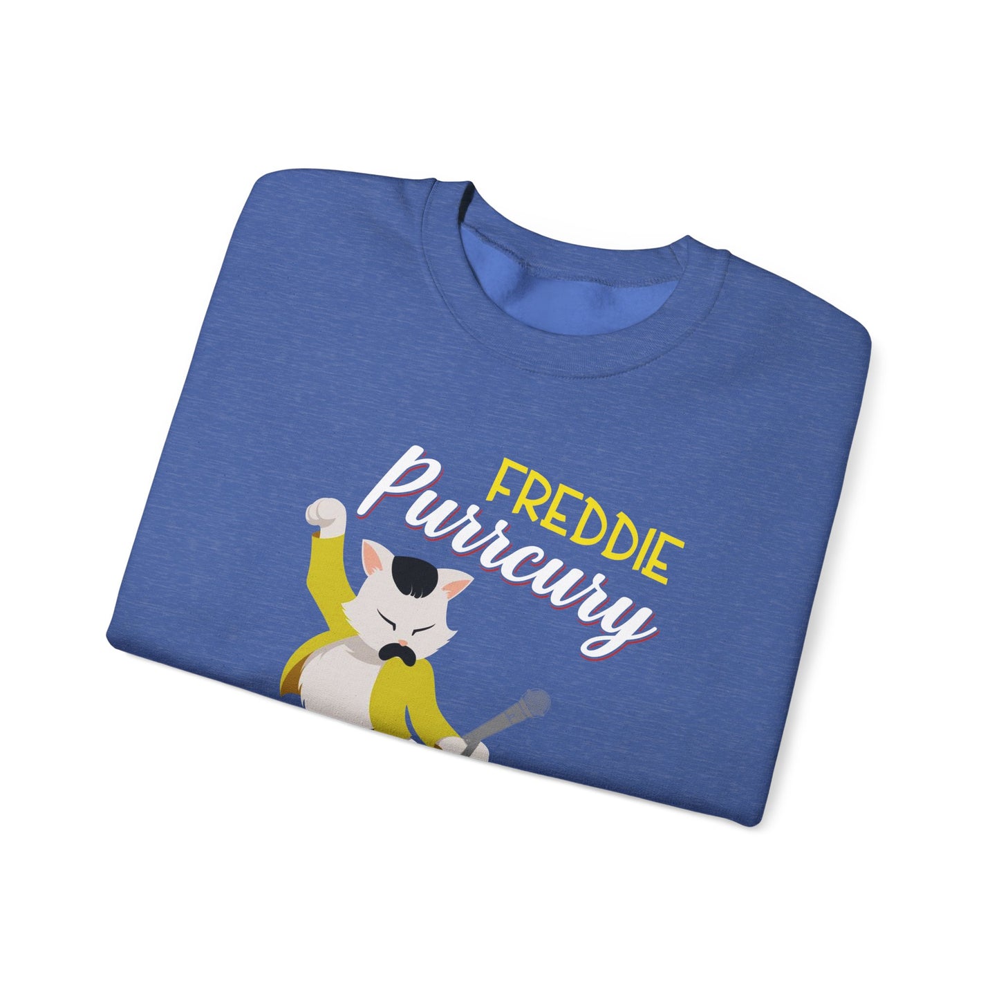 Freddie Purrcury Don’t Stop Meow Crewneck Sweatshirt