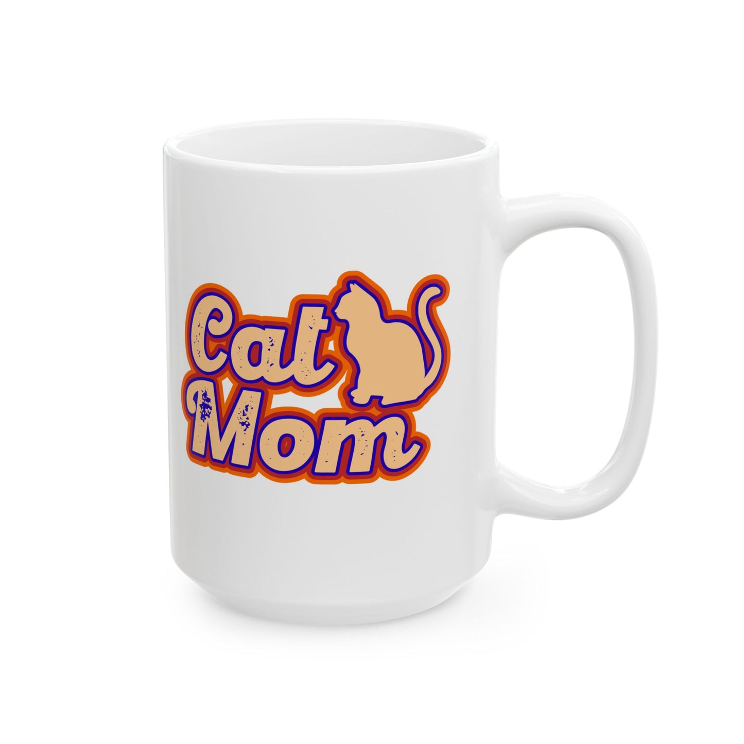Vintage Cat Mom Coffee Mug