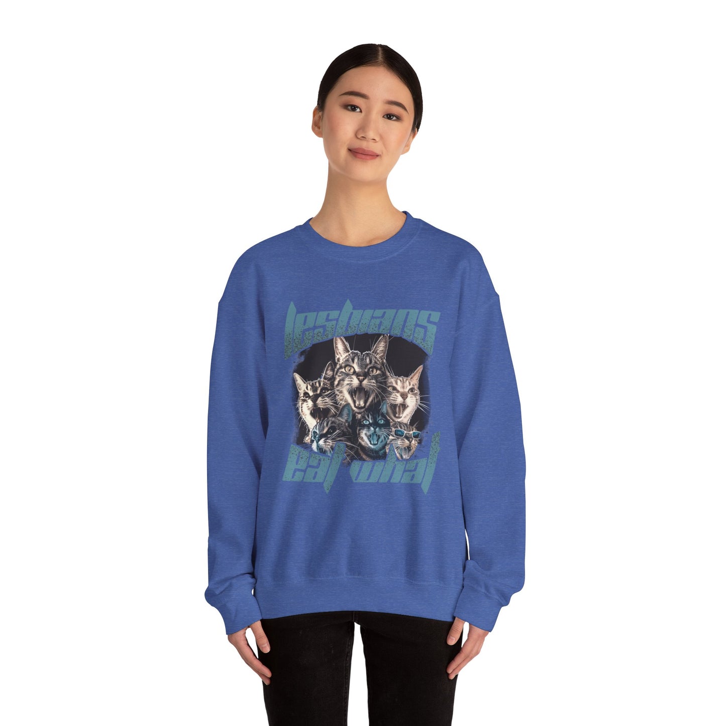 Lesbians Eat What?? Crewneck Sweatshirt