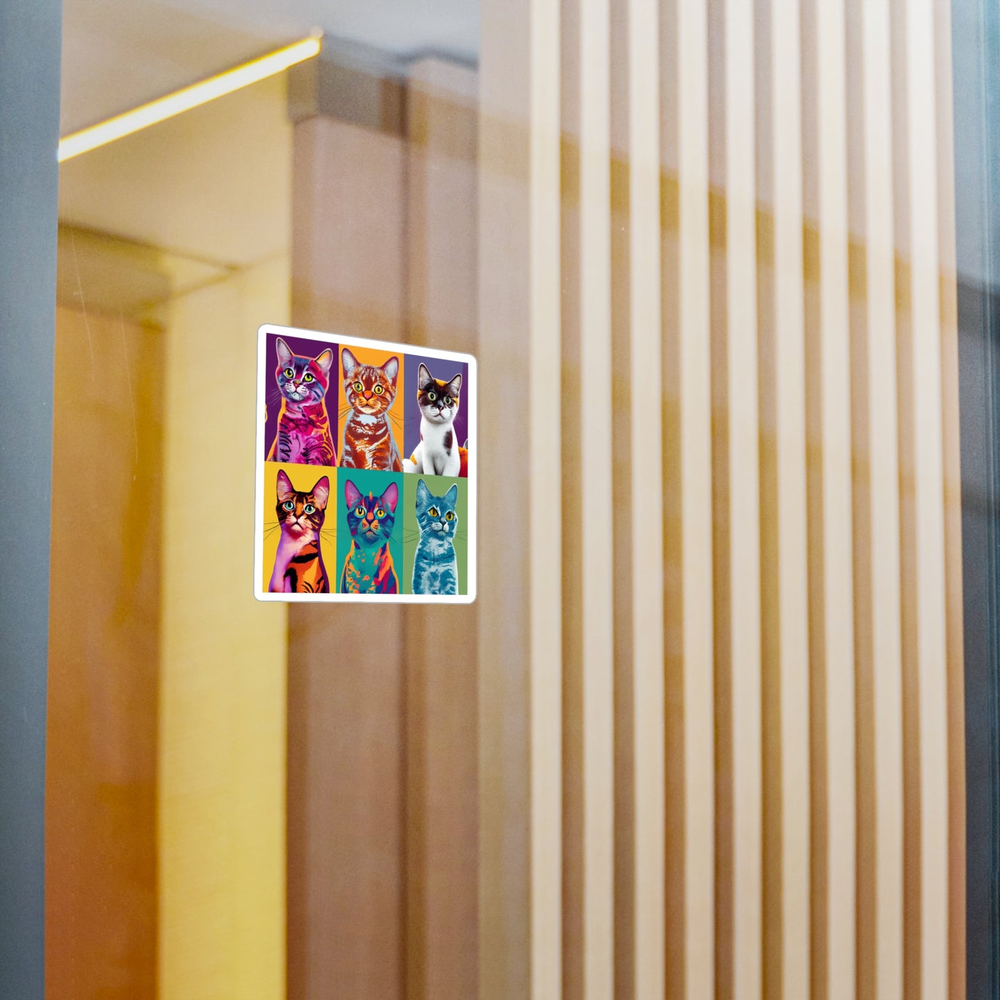 Catty Warhol Vinyl Decal