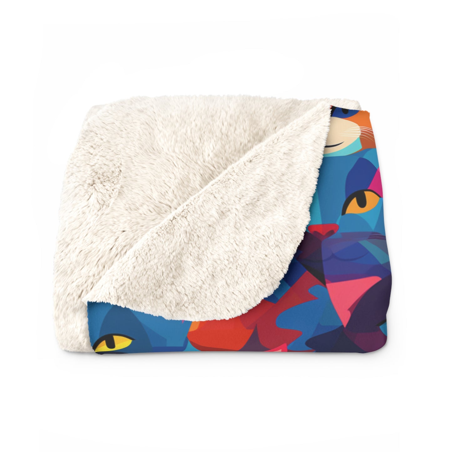 Prismatic Paws Sherpa Fleece Blanket