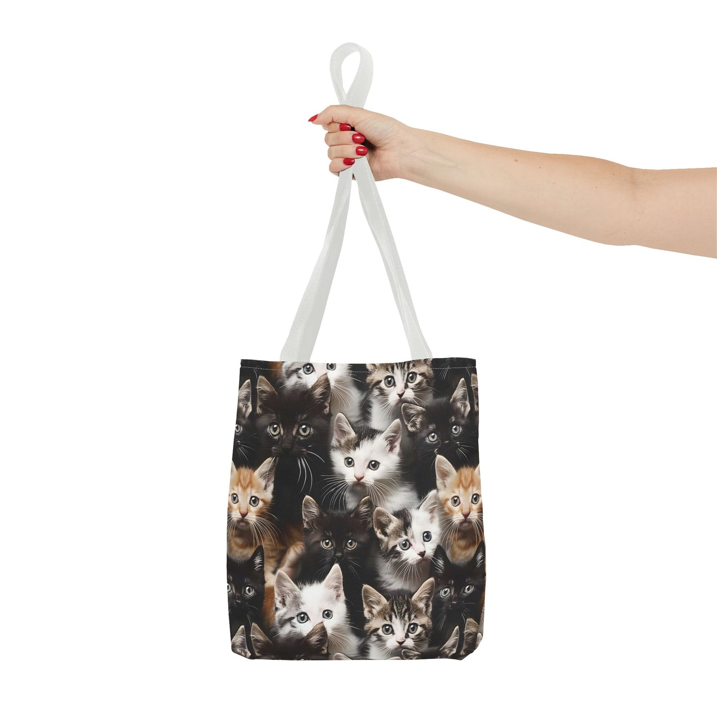 Cozy Kitten Crowd Tote Bag