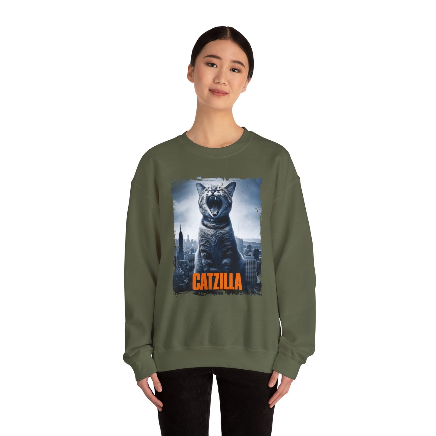 Catzilla Movie Crewneck Sweatshirt