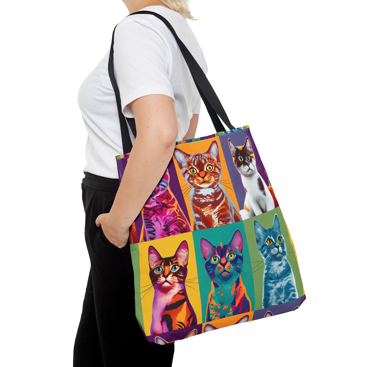 Catty Warhol Tote Bag