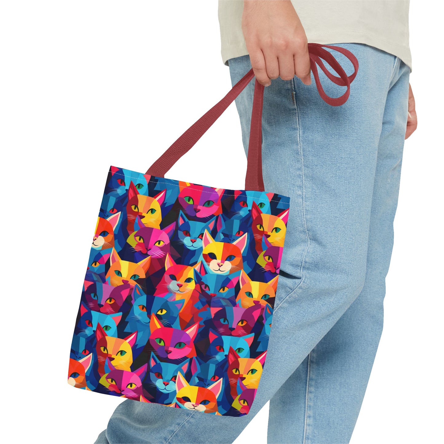 Prismatic Paws Tote Bag