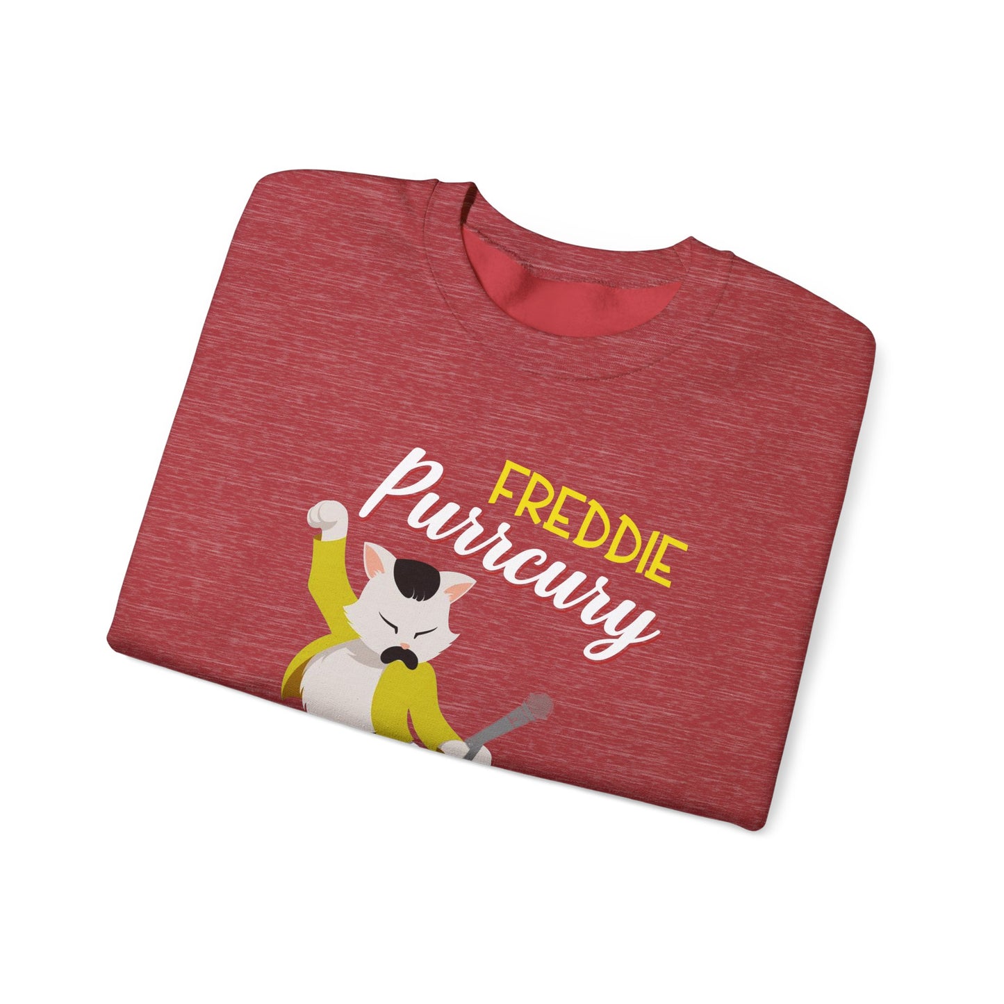 Freddie Purrcury Don’t Stop Meow Crewneck Sweatshirt