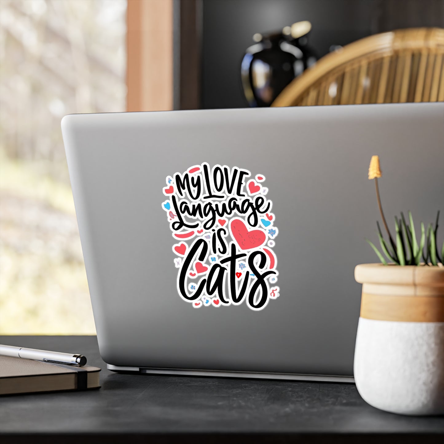 My Love Language Is Cats Vinyl Decal
