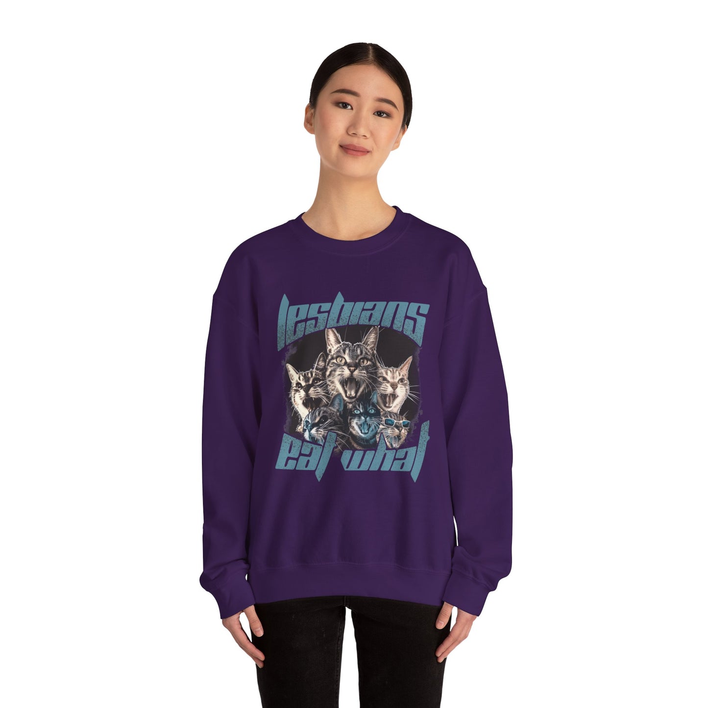 Lesbians Eat What?? Crewneck Sweatshirt