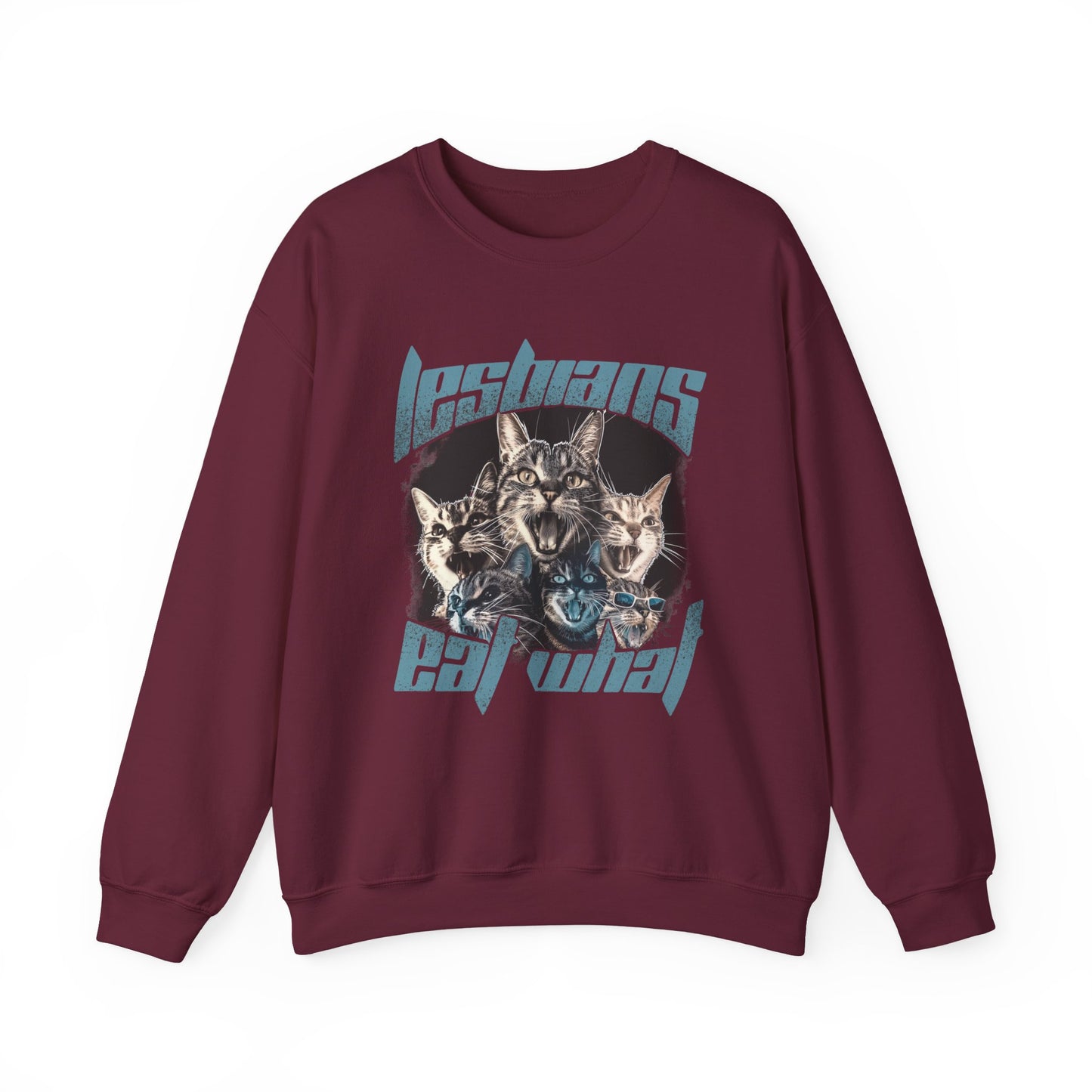 Lesbians Eat What?? Crewneck Sweatshirt