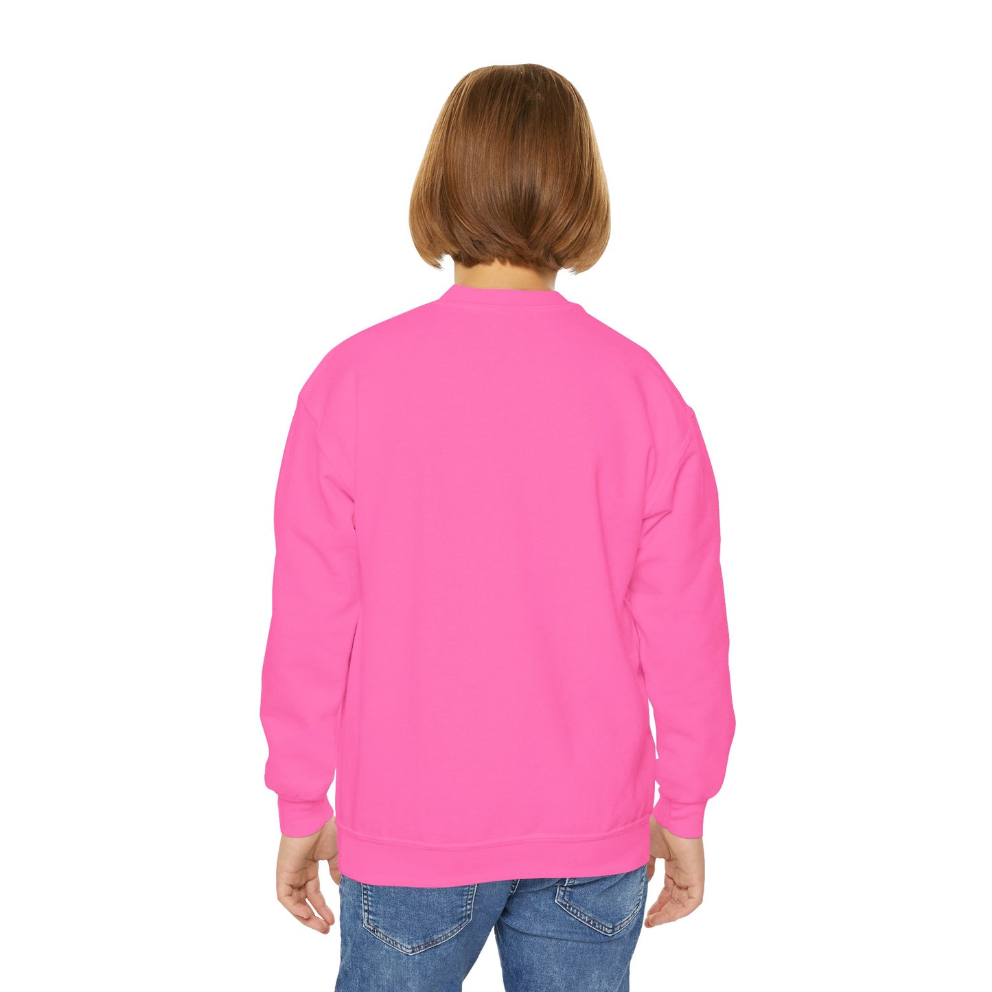 Cat Tail Love Retro Heart Youth Crewneck Sweatshirt