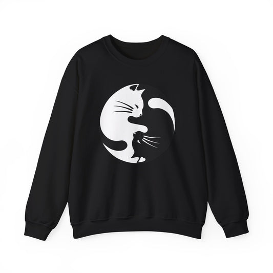 Yin Yang Kitties Crewneck Sweatshirt