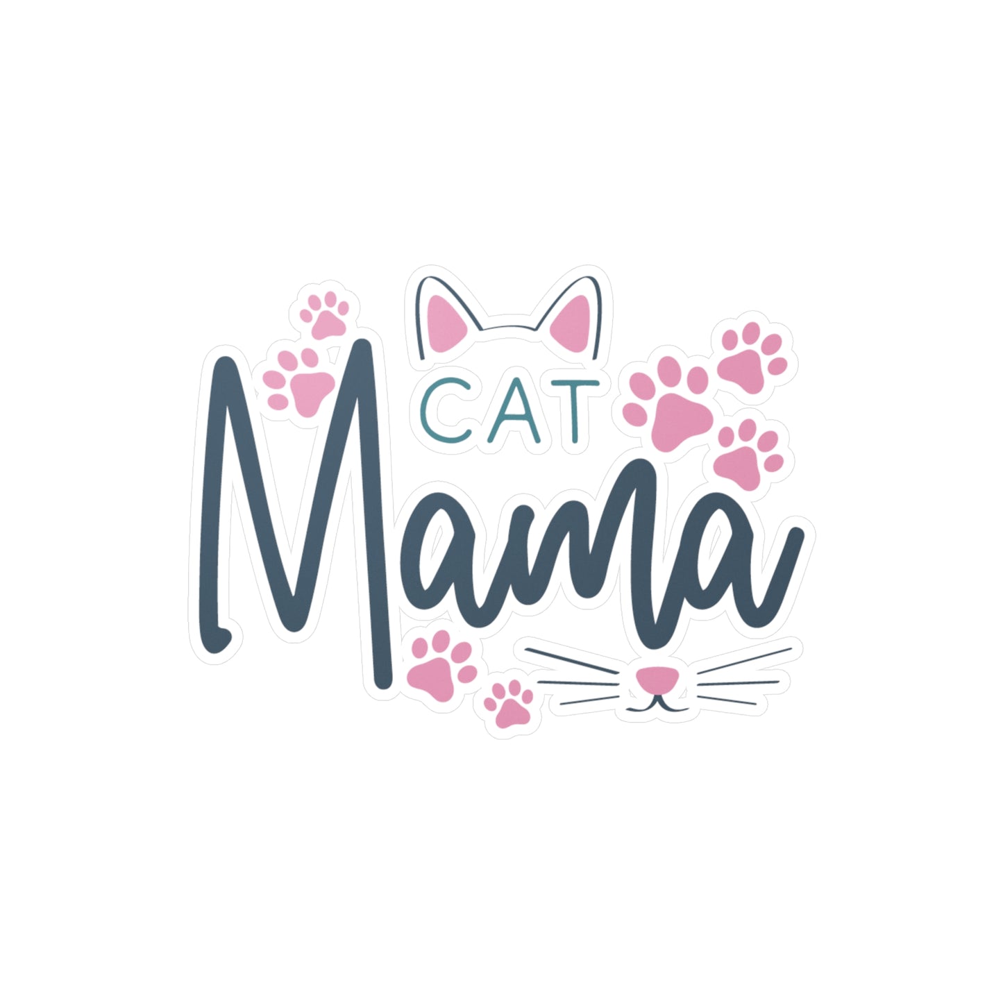 Cat Mama Vinyl Decal Sticker