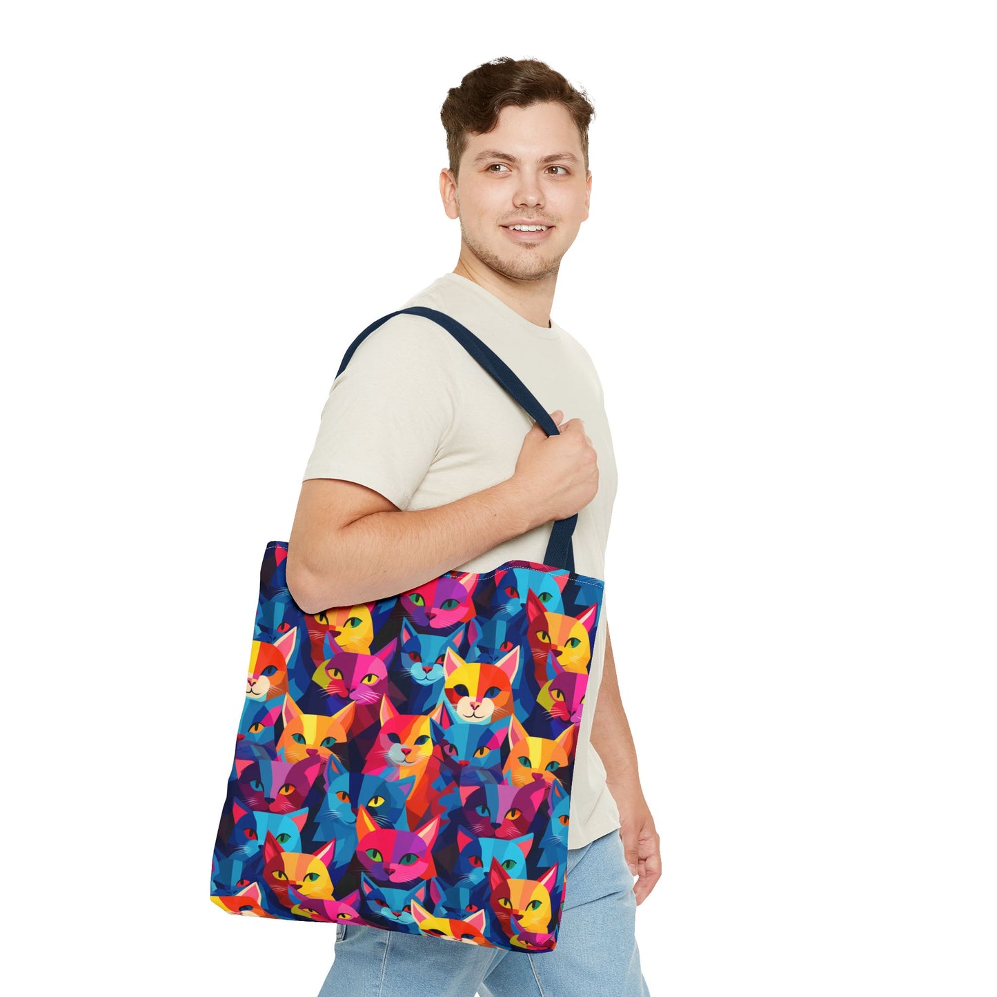 Prismatic Paws Tote Bag