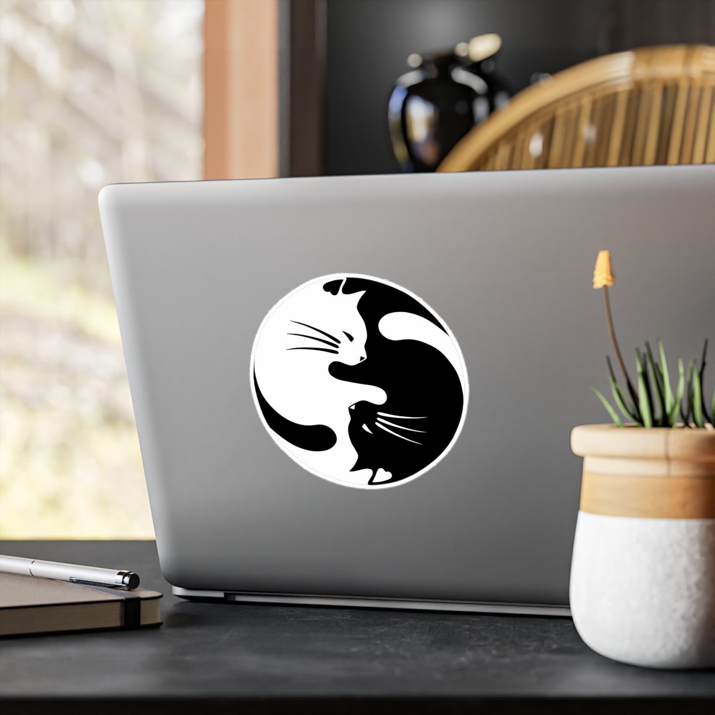 Yin Yang Kitties Vinyl Decal