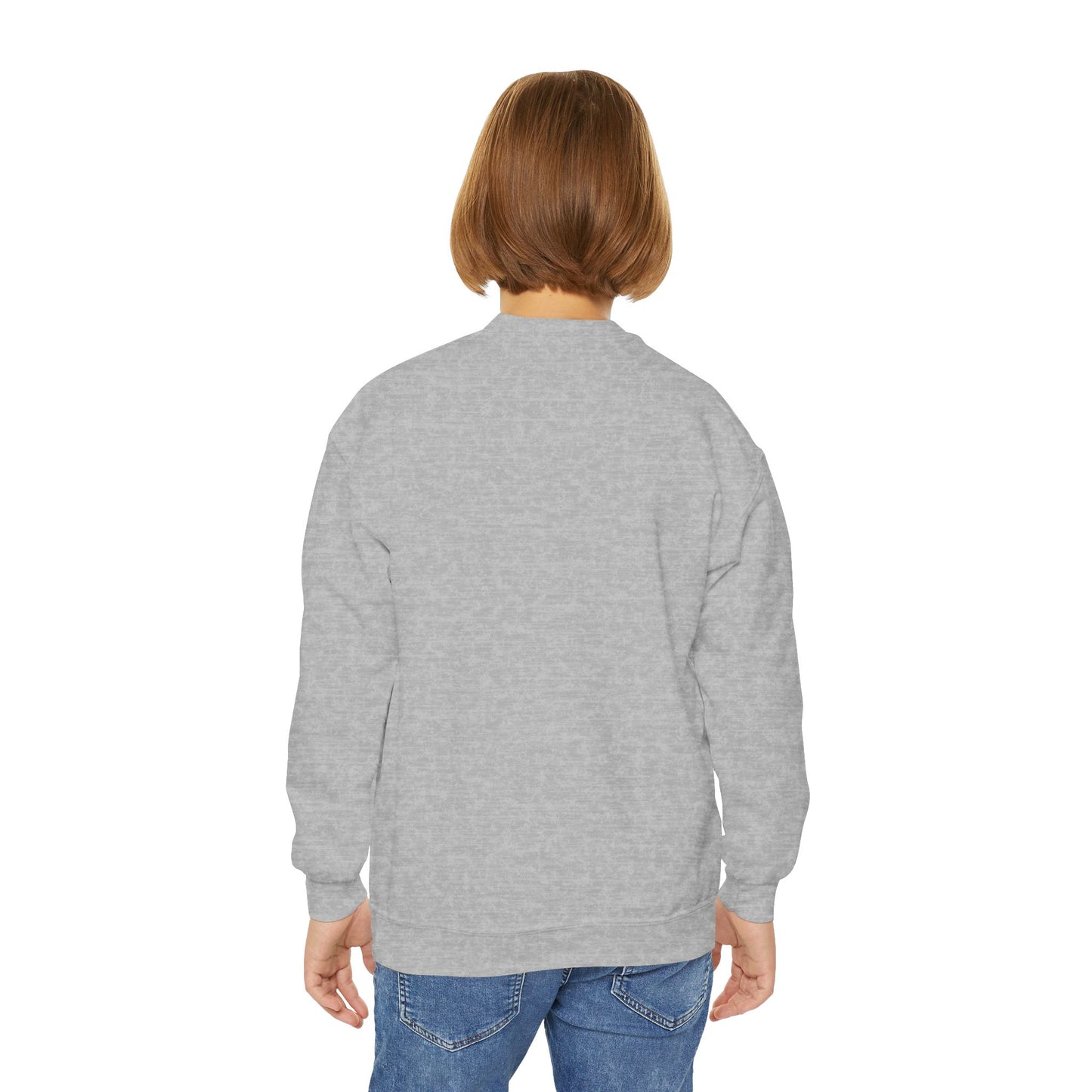 Cat Tail Love Retro Heart Youth Crewneck Sweatshirt
