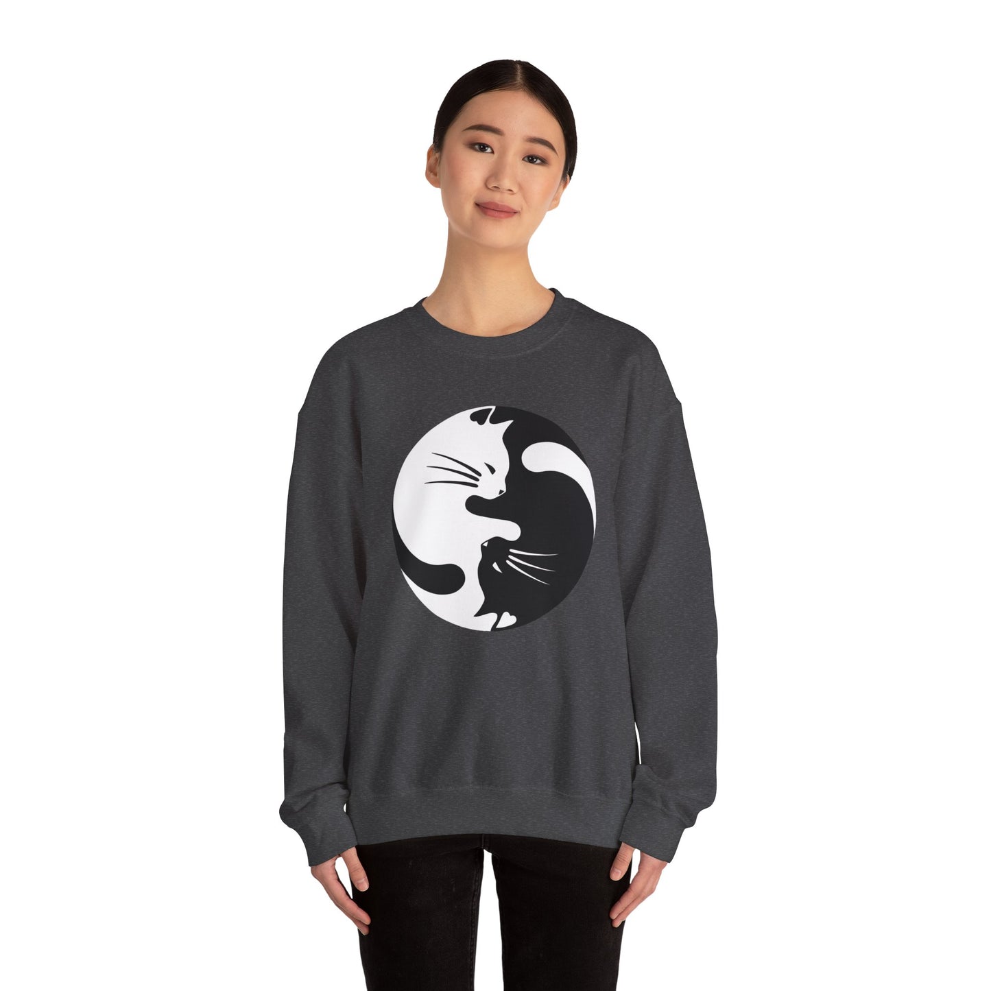 Yin Yang Kitties Crewneck Sweatshirt