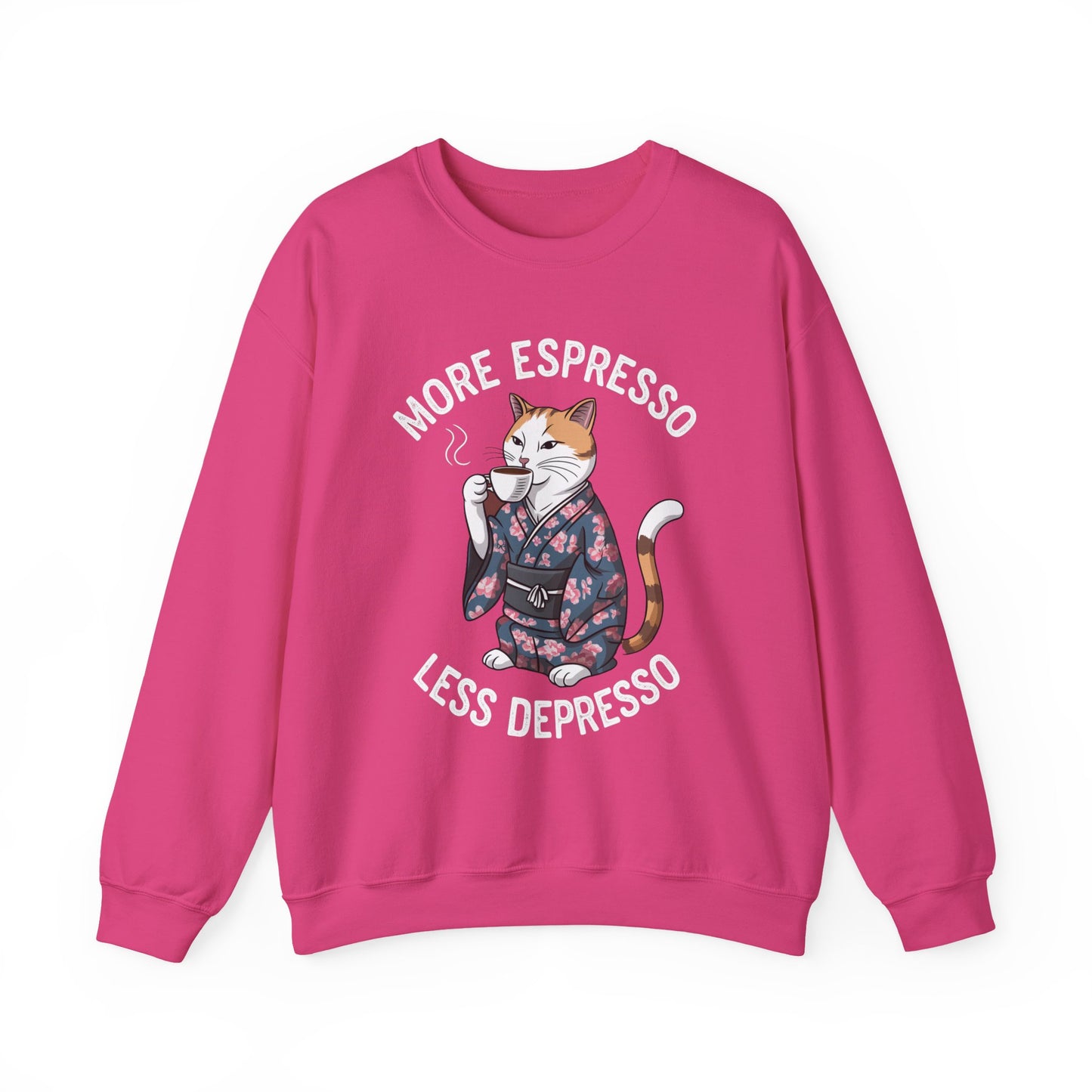 More Espresso Less Depresso Crewneck Sweatshirt
