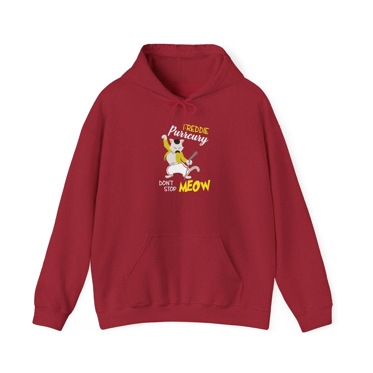 Freddie Purrcury Don’t Stop Meow Hooded Sweatshirt