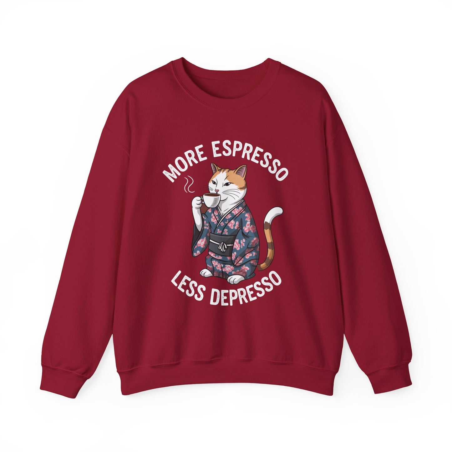 More Espresso Less Depresso Crewneck Sweatshirt