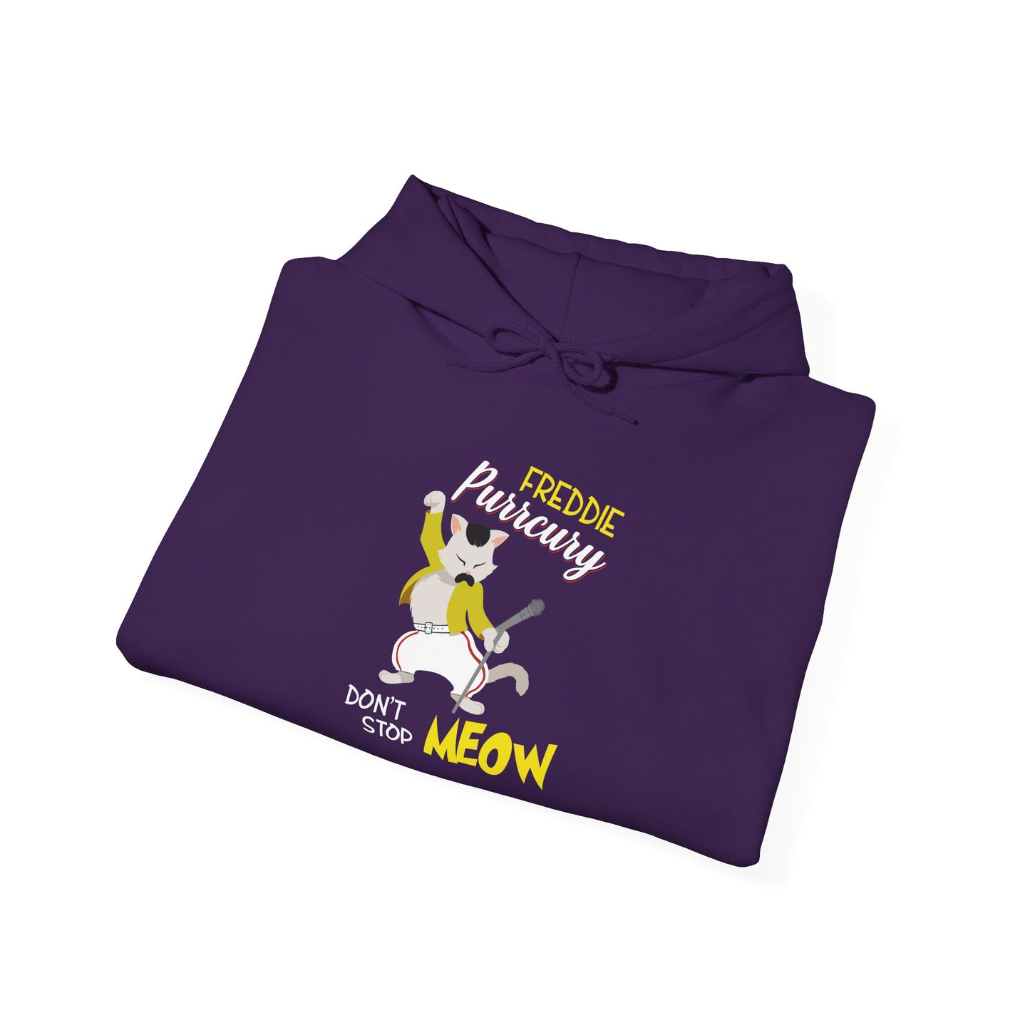Freddie Purrcury Don’t Stop Meow Hooded Sweatshirt
