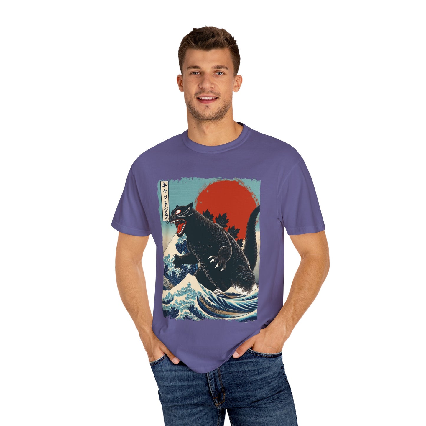 Catzilla Japanese Art T-Shirt