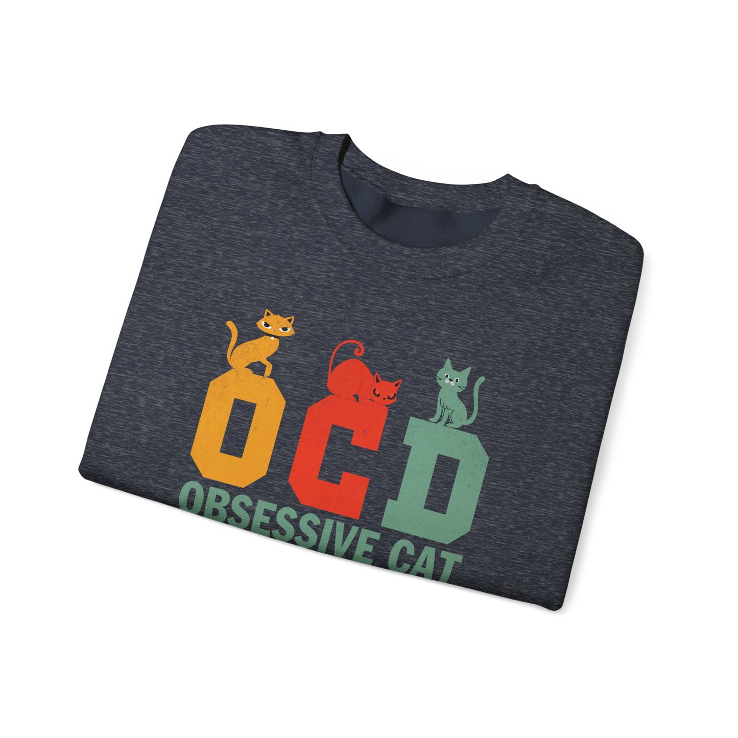 OCD Obsessive Cat Disorder Crewneck Sweatshirt