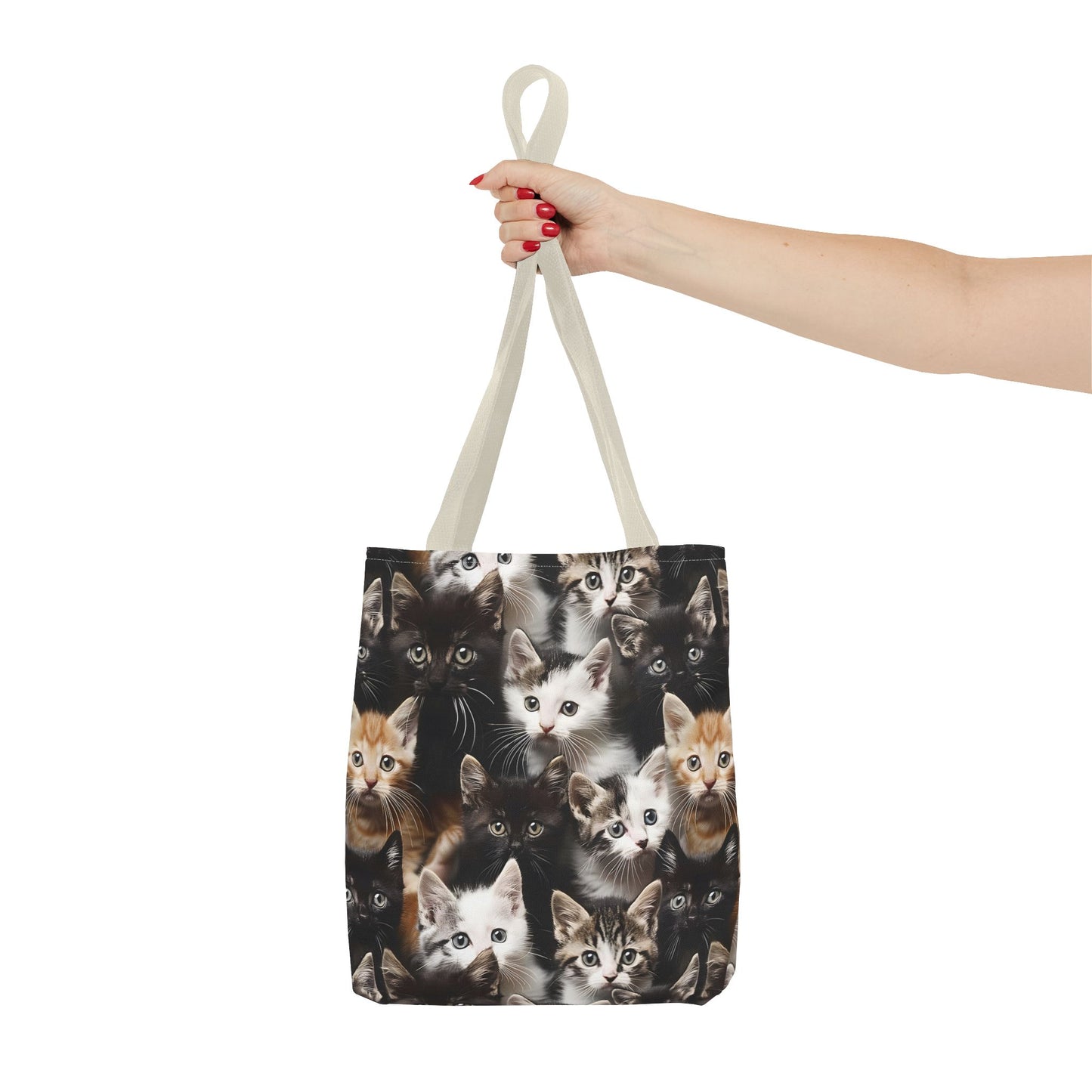 Cozy Kitten Crowd Tote Bag