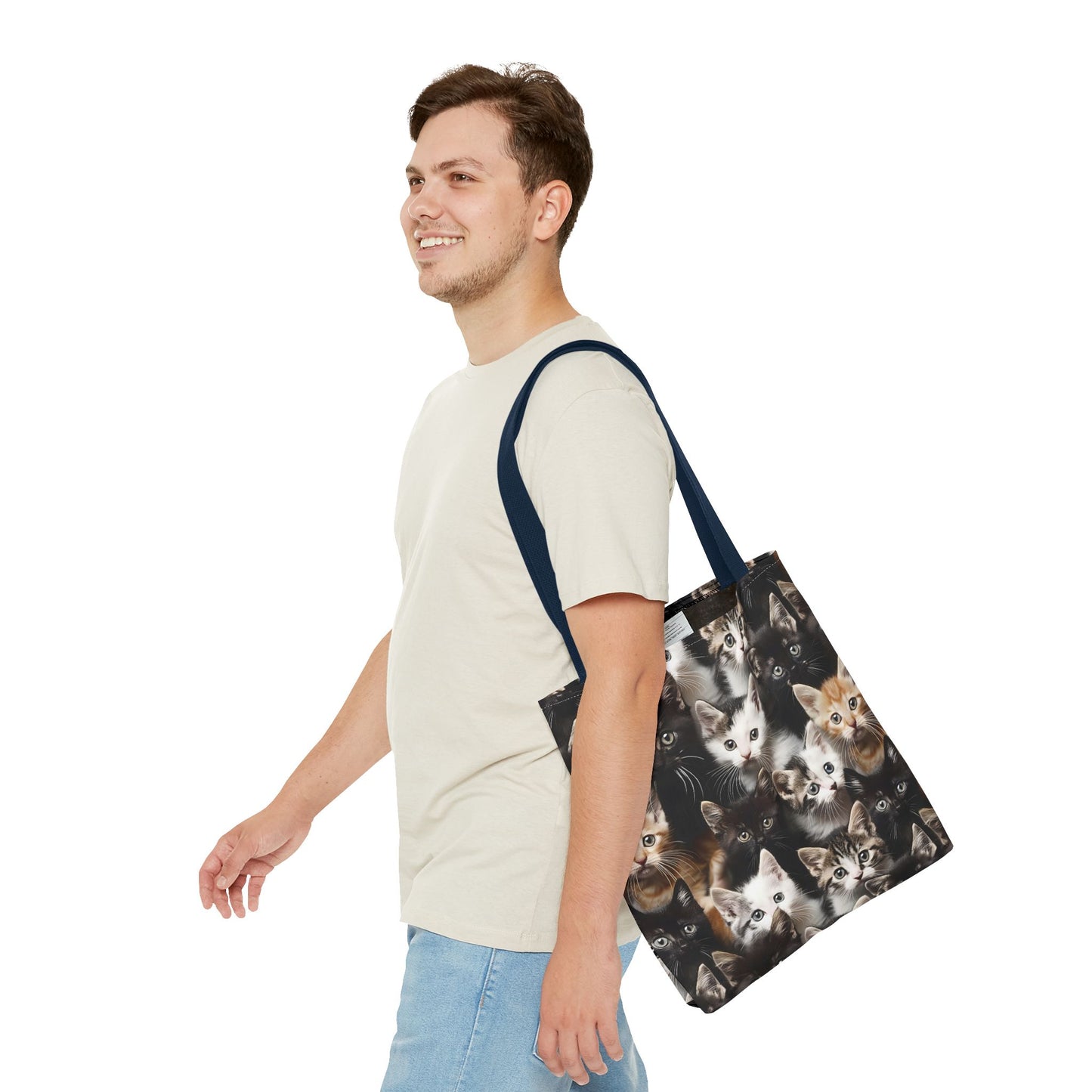 Cozy Kitten Crowd Tote Bag