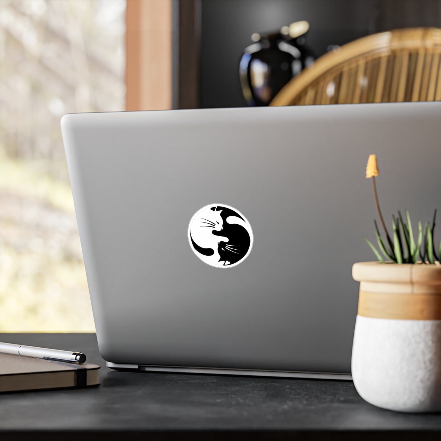 Yin Yang Kitties Vinyl Decal