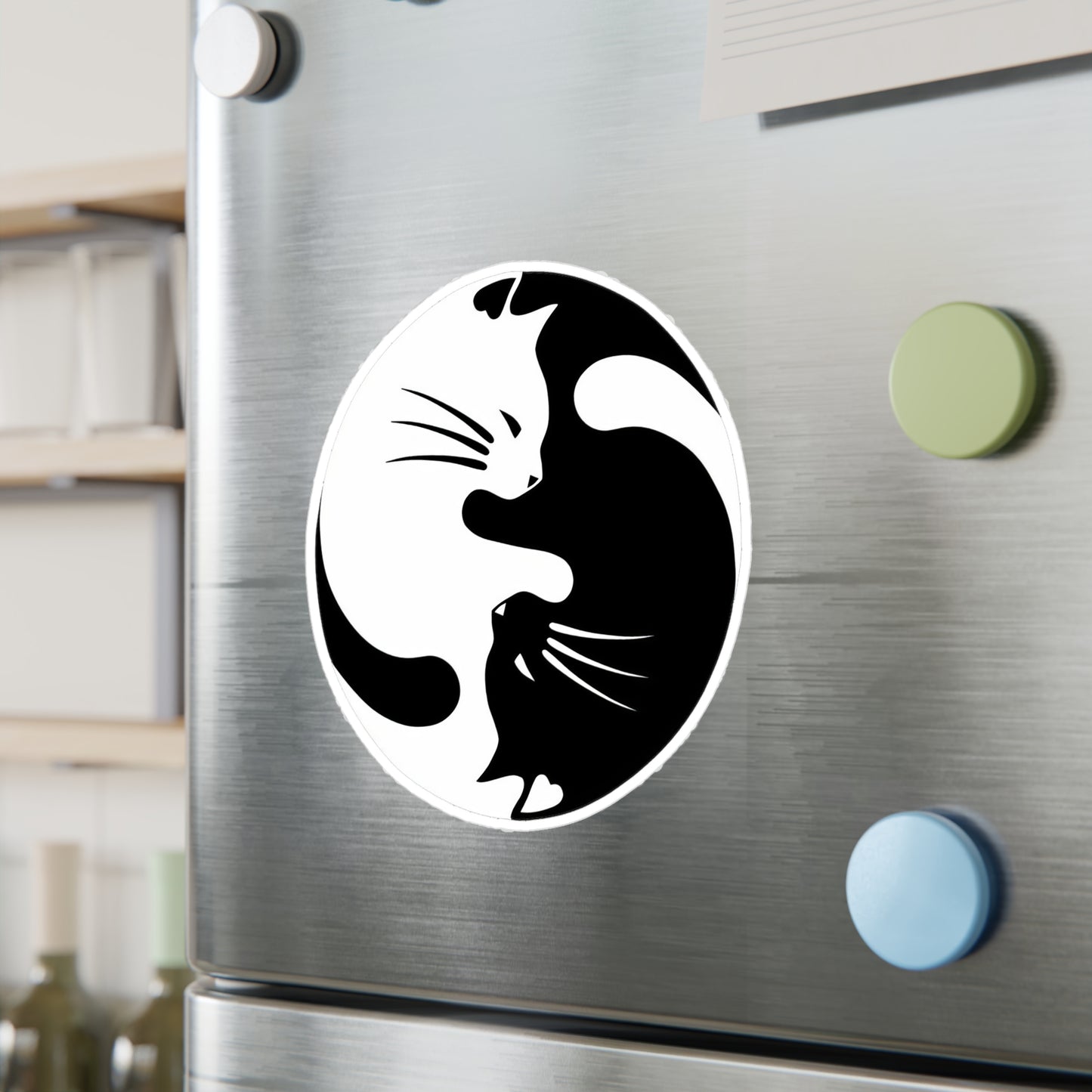 Yin Yang Kitties Vinyl Decal