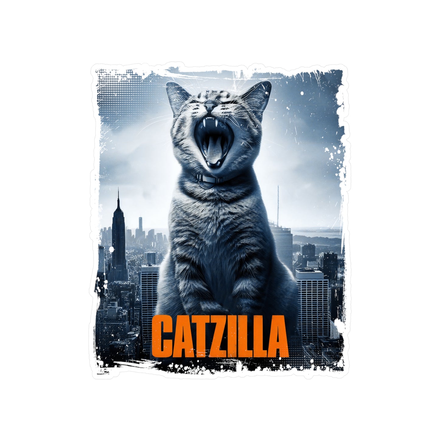 Catzilla Movie Vinyl Decal