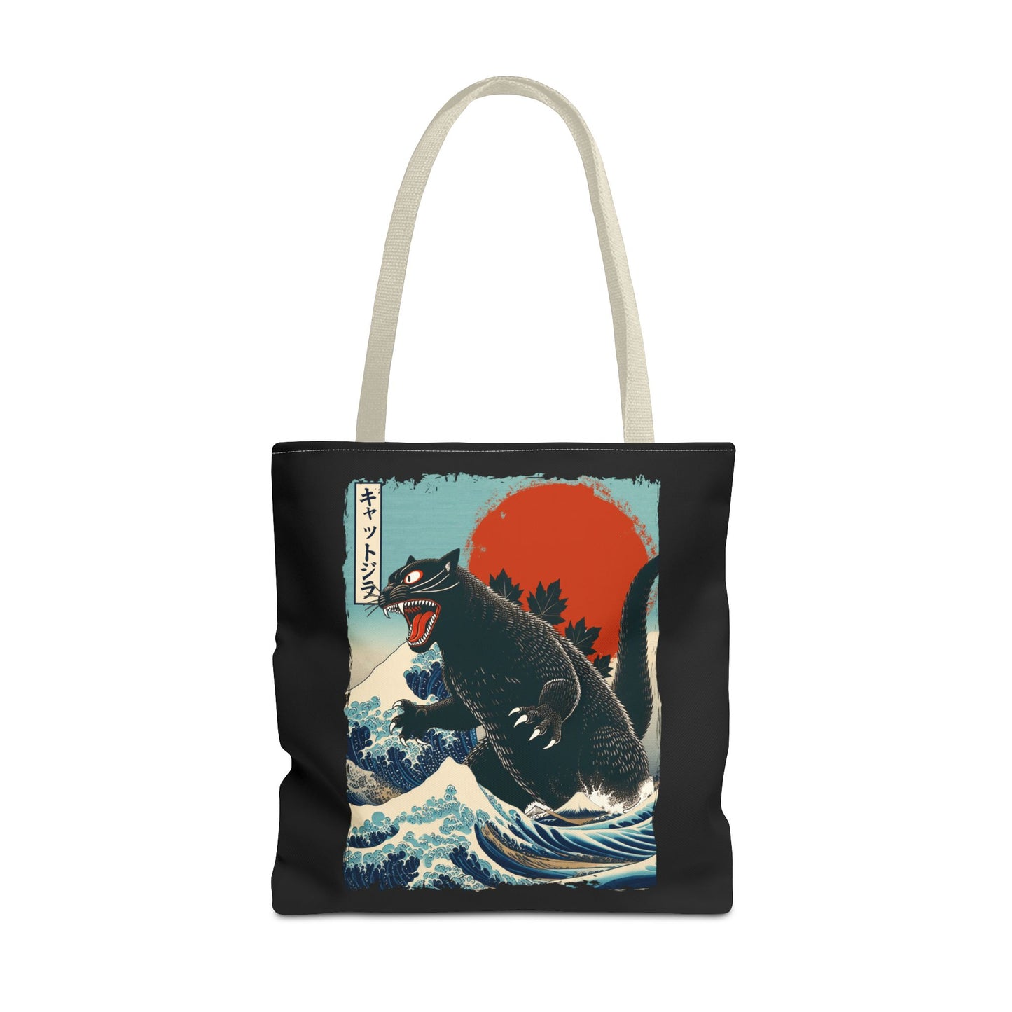 Catzilla Japanese Art Tote Bag