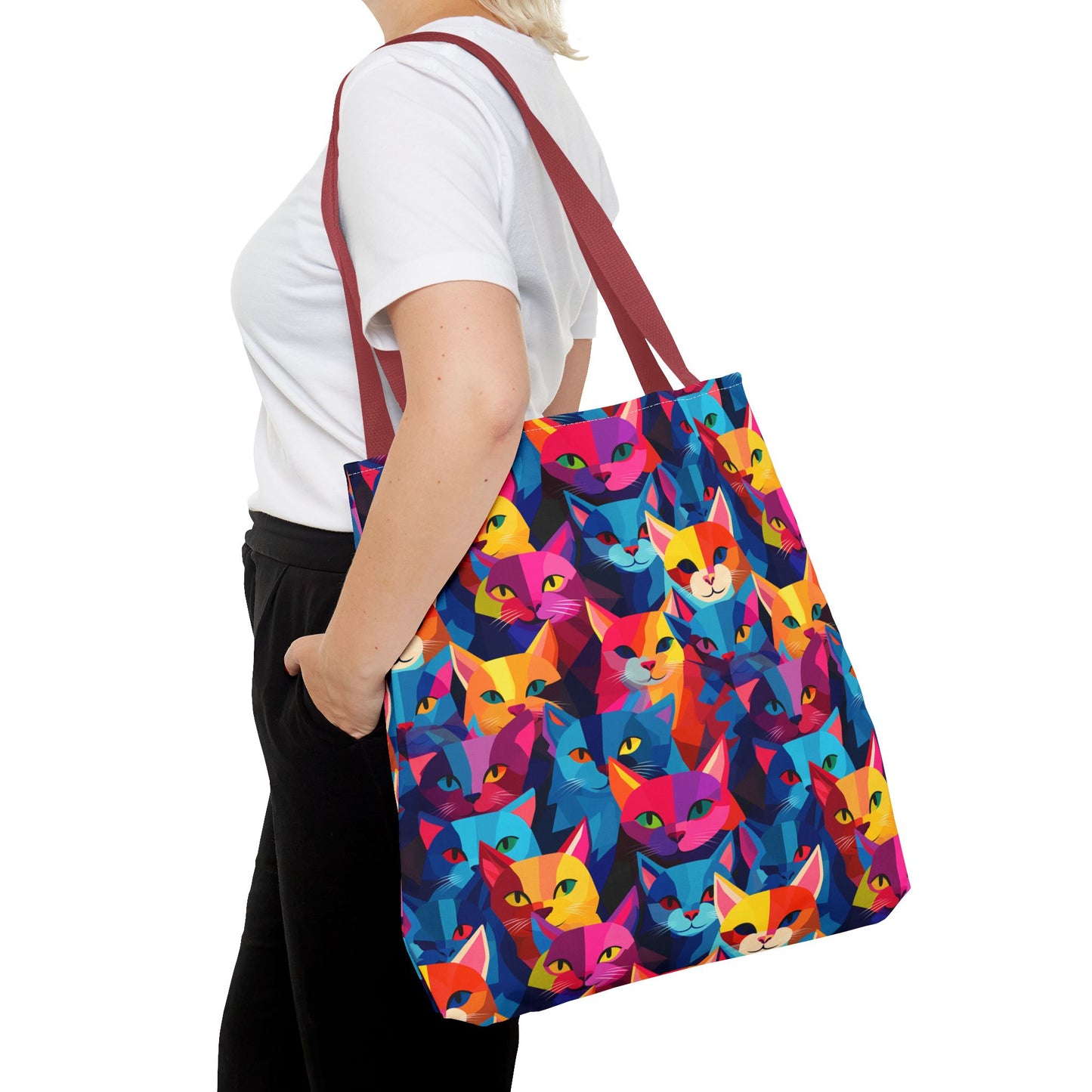 Prismatic Paws Tote Bag