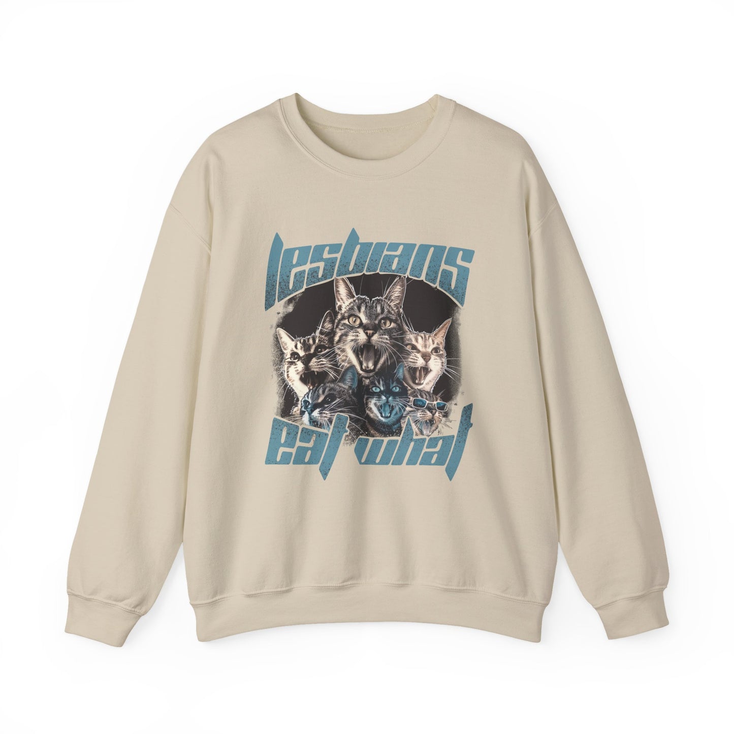 Lesbians Eat What?? Crewneck Sweatshirt