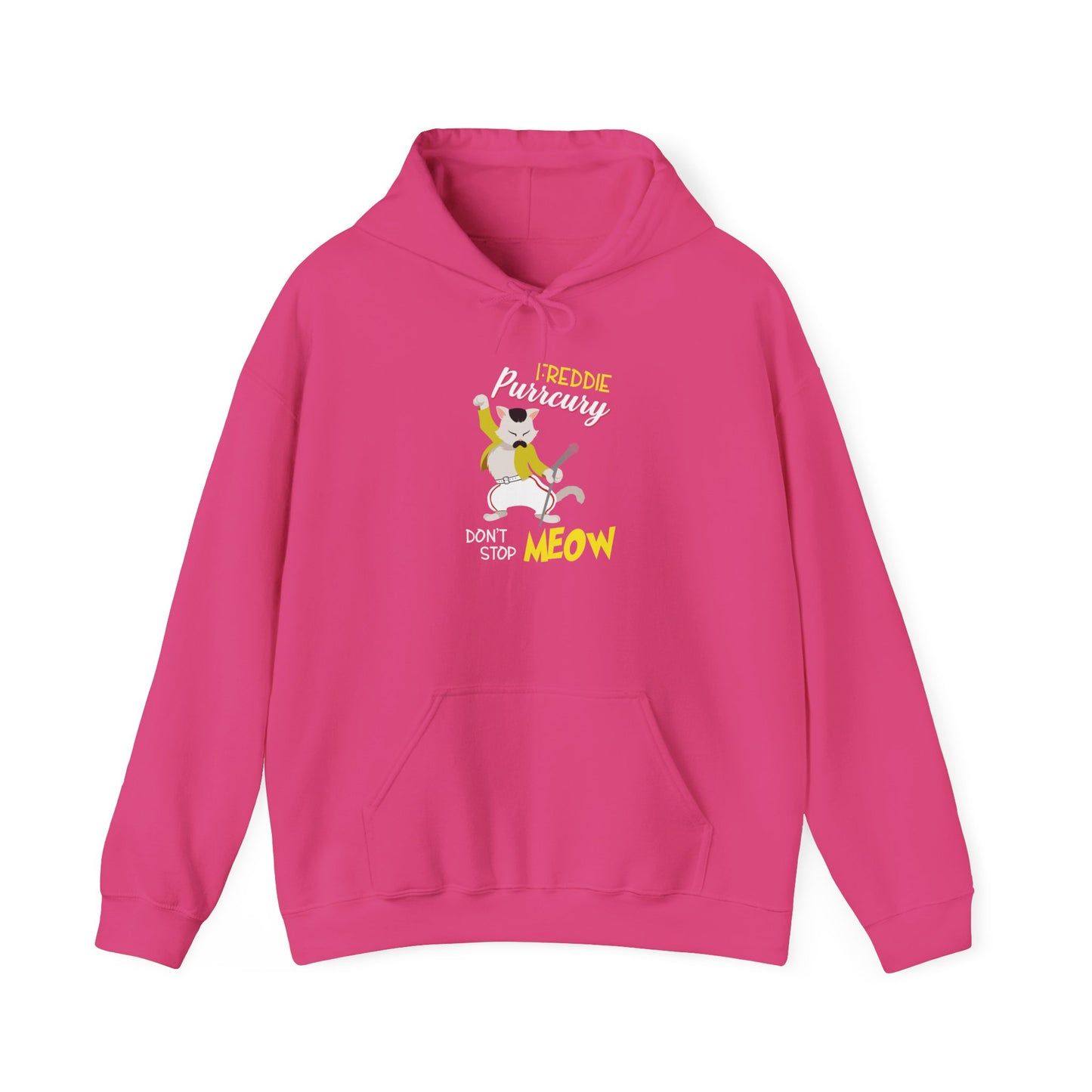Freddie Purrcury Don’t Stop Meow Hooded Sweatshirt