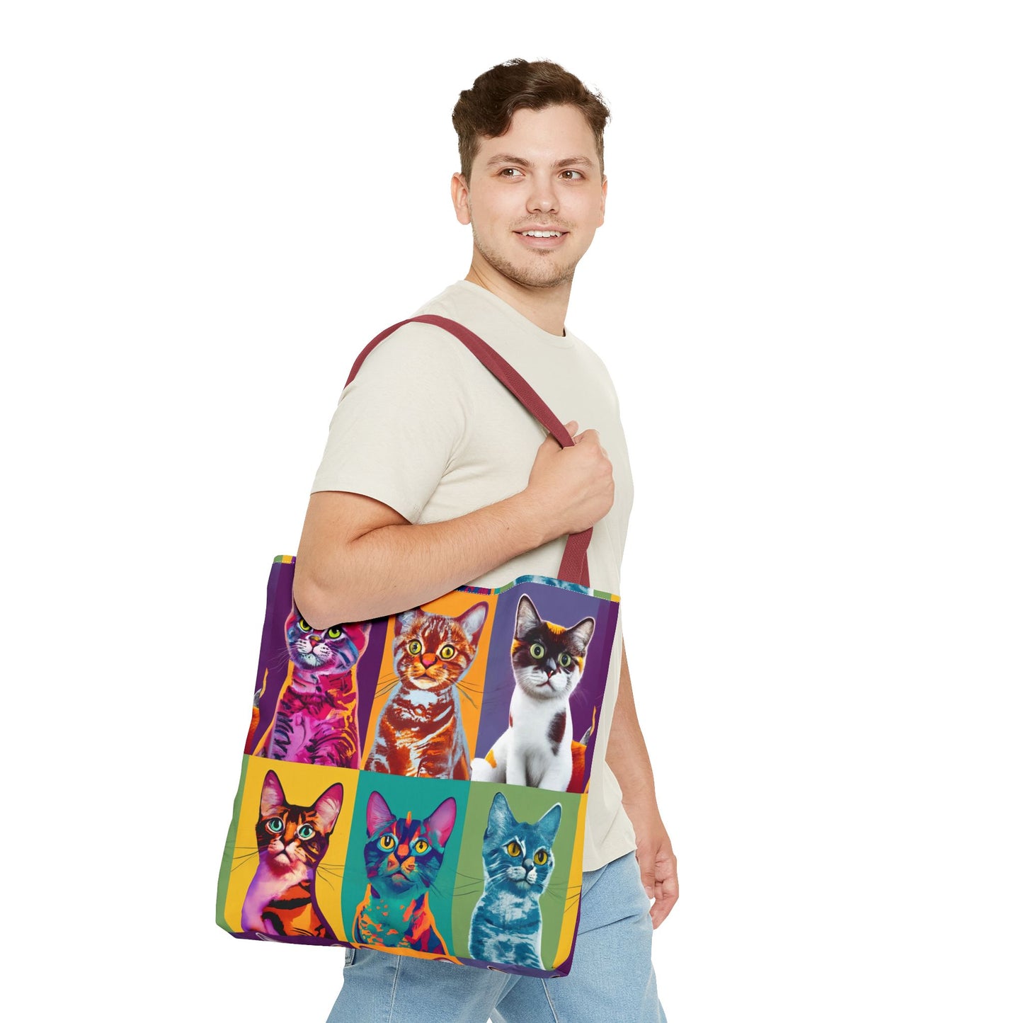 Catty Warhol Tote Bag