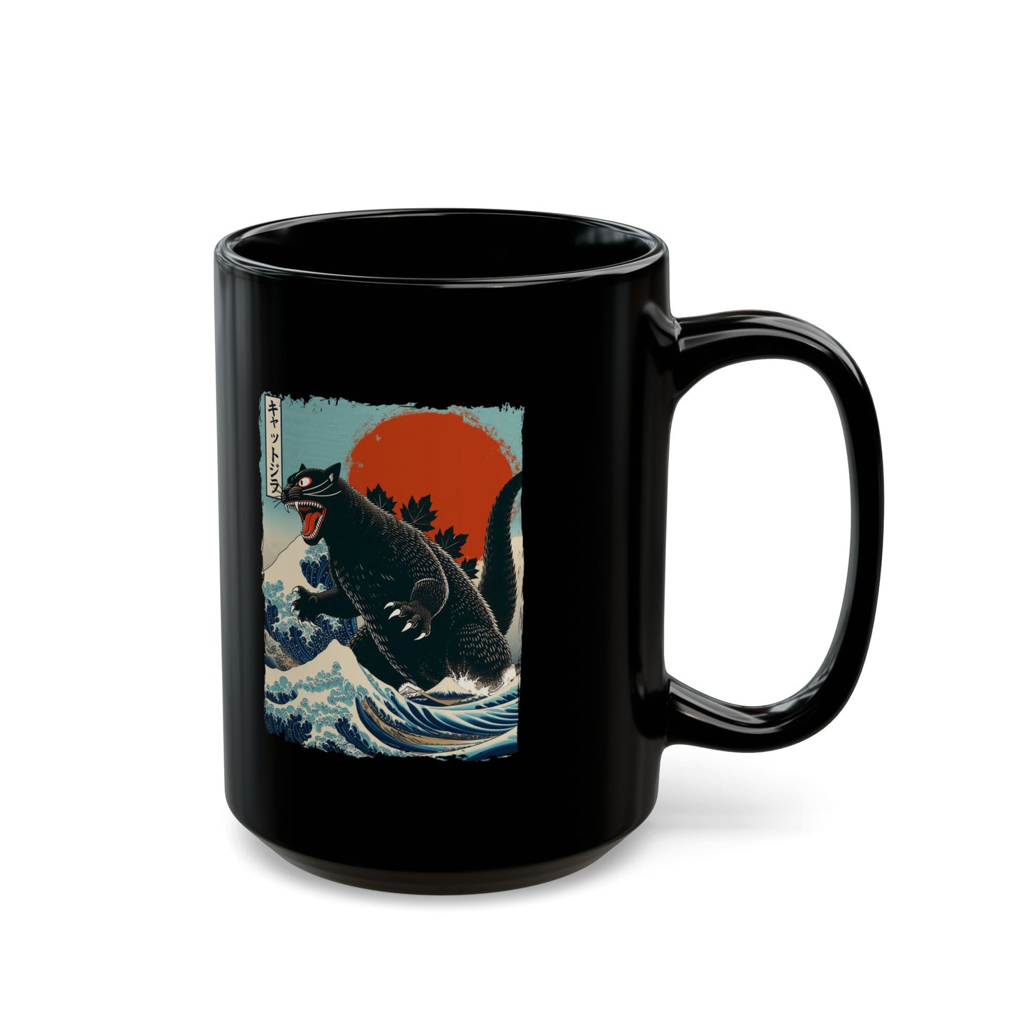 Catzilla Japanese Art Coffee Mug