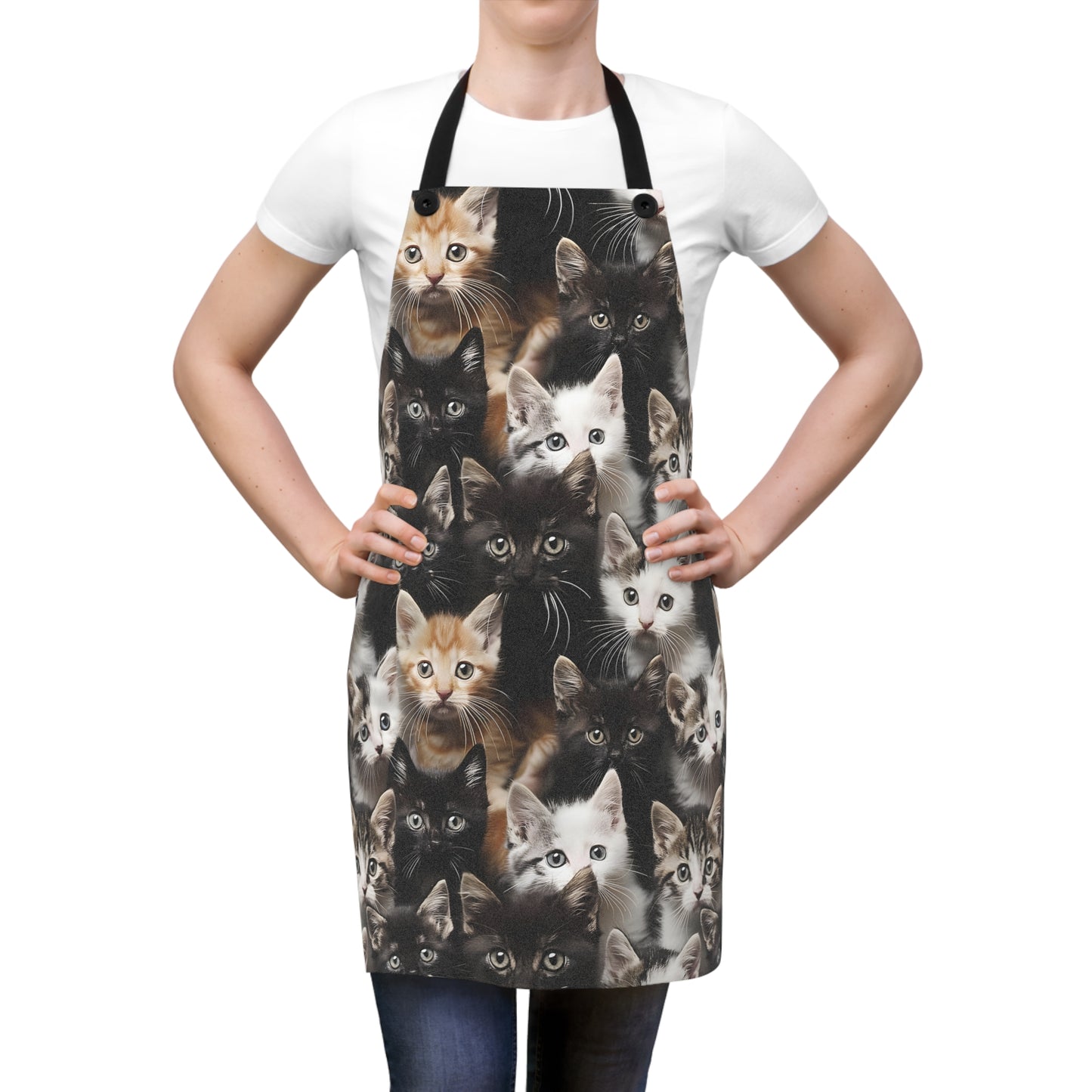 Cozy Kitten Crowd Apron
